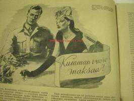 Eeva 1946 nr 9 lokakuu, sis. mm. seur. artikkelit / kuvat; kansikuva Ella Eronen, Neuvostonainen urheilee, Kesäleskien partnerit puhuvat, Maria Niemi (Karstula) -