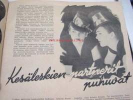 Eeva 1946 nr 9 lokakuu, sis. mm. seur. artikkelit / kuvat; kansikuva Ella Eronen, Neuvostonainen urheilee, Kesäleskien partnerit puhuvat, Maria Niemi (Karstula) -