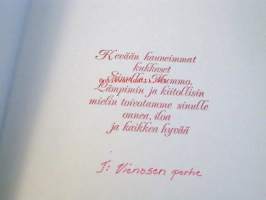 onnittelukortti  mummolle  kukat maijakossa