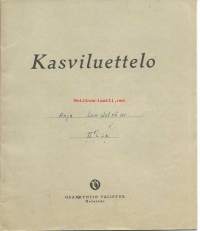 Koululaisen Kasviluettelo 1954-6, Turku