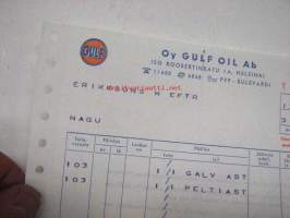 Oy Gulf Oil Ab -astiatiliote 31.9.1960