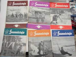 Suunnistaja-lehtiä 1950-luvun alkupuolelta 15 kpl