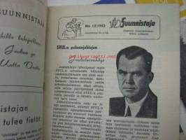 Suunnistaja-lehtiä 1950-luvun alkupuolelta 15 kpl