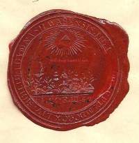 Todistus Wasa svenska lyceum ,  Vaasa  1.9.1904 -- varustettu sinetillä