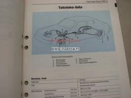 Saab 9000 3:1 Sähköjärjestelmä, mittaristo M 1985, 1986 -korjaamokirjasarjan osa