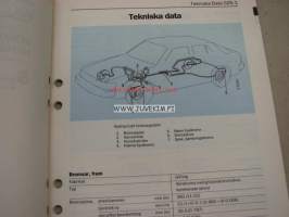 Saab 9000 5 Bromsar M 1985-1986- -korjaamokirjasarjan osa