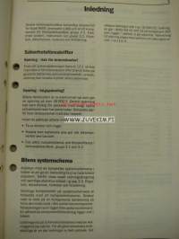Saab 9000 3:4 Elsystem, översiktsscheman M 1989 -korjaamokirjasarjan osa
