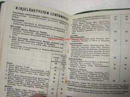 Rettig-Strengberg almanakka 1961 - Armiro Filter / Klubi 7 -mainokset takakannessa