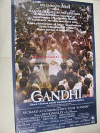 Gandhi -elokuvajuliste, Ben Kingsley, Candice Bergen, Richard Attenborough