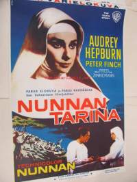 Nunnan tarina - Nunnan -elokuvajuliste, Audrey Hepburn, Fred Zinnemann