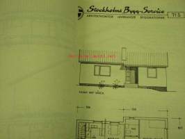 AB Stockholms Bygg-Service -rakennuspiirustuksia