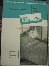 Avesta Terästeollisuuden esittelykirjasia 6 kpl 1960-luvun alusta