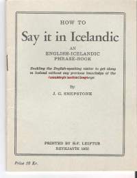 Kuinka sanot sen Islanniksi; How to say it in Icelandic; lause (fraasi) sanakirja