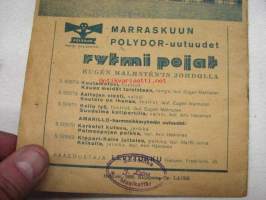 Viimeisiä levy-säveleitä ym. nr 37 1936