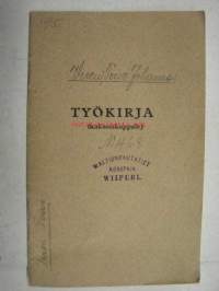 Työkirja Toivo Johannes Vire, Valtionrautatiet konepaja, Viipuri