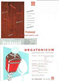 Prednacyl ja Orgatonicum,  lääkemainos  imupaperi 2 kpl