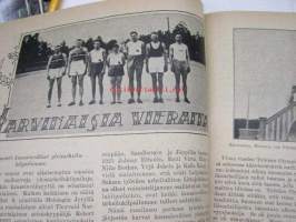 Työväen Urheilulehti 1926 -kesäjulkaisu, Kansikuvituslogo Ola Fogelberg, sis. mm. artikkelit / kuvat; Joukkovoima, Urheilu yhteiskunnallisena ilmiönä,