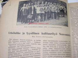 Työväen Urheilulehti 1928 nr 25-26 Amerikannumero, sis. mm. artikkelit / kuvat; (kansikuvituslogo Ola Fogelberg), Työläisurheilu Amerikassa, Detroitin Voima,