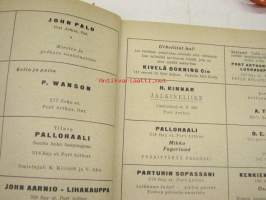 Työväen Urheilulehti 1928 nr 25-26 Canadannumero, sis. mm. artikkelit / kuvat; CSTUL, South Porcupinen Viesti, Sudburyn Kisa, Toronton Yritys, Montrealin Jousi,