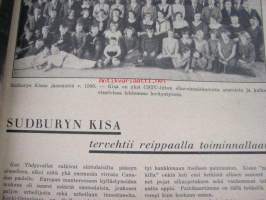 Työväen Urheilulehti 1928 nr 25-26 Canadannumero, sis. mm. artikkelit / kuvat; CSTUL, South Porcupinen Viesti, Sudburyn Kisa, Toronton Yritys, Montrealin Jousi,