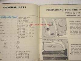 Morris Oxford (Series MO) Operation Manual -käyttöohjekirja