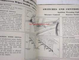 Morris Oxford (Series MO) Operation Manual -käyttöohjekirja