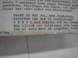 &quot;Sensationella Blaskan&quot; -ruotsinkieliset monistetut koulu- / koululaislehdet vuodelta 1968