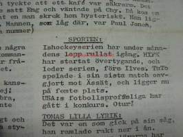 &quot;Sensationella Blaskan&quot; -ruotsinkieliset monistetut koulu- / koululaislehdet vuodelta 1968