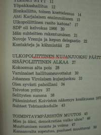 Yöpakkasista jäittenlähtöön - Kokomuksen kujanjuoksu 1958-1987