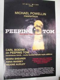 Peeping Tom -elokuvajuliste, Carl Boehm, Moira Shearer, Michael Powell