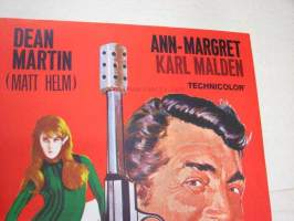 Matt Helm ristitulessa - Matt Helm i korseld -elokuvajuliste, Dean Martin, Ann-Margret, Henry Levin