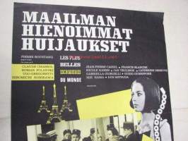 Maailman hienoimmat huijaukset - Världens fiffigaste svindlerier -elokuvajuliste, Jean-Pierre Cassel, Claude Chabrol, Roman Polanski