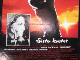 Viimeinen heitto - Sista kastet -elokuvajuliste, Gene Hackman, Barbara Hershey, Dennis Hopper, David Anspaugh