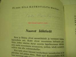 Elämäsi edessä - Naisten Raittiuskeskuksen julkaisu rippikoululaisille -kansikuvitus todennäköisesti Martta Wendelin? (ei signeerattu eikä mainita kuvittajana)