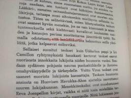 Elämäsi edessä - Naisten Raittiuskeskuksen julkaisu rippikoululaisille -kansikuvitus todennäköisesti Martta Wendelin? (ei signeerattu eikä mainita kuvittajana)