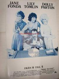 9 to 5 - från 9 till 5 -elokuvajuliste, Jane Fonda, Lily Tomlin, Colin Higgins