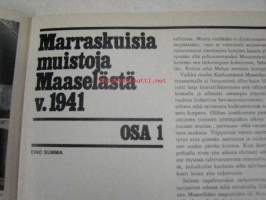 Kansa Taisteli 1976 nr 1, tunnussana Kemi, Suomussalmen taistelualueen kartta, JR 57 Lumisuon &quot;joulupukkipataljoonasta&quot;