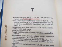 Sotilasslangin sanakirja