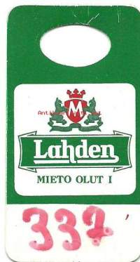 Lahden mieto olut I - narikkalappu