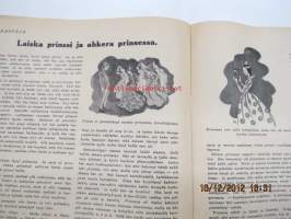 Säästäjä 1939 nr 1, Kansikuvitus Eeli Jaatinen, sis. mm. seur. artikkelit; Kukkaron katselmusta, Risti ja uhrisavut -kertomus, Laiska prinssi ja ahkera