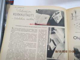 Kotiliesi 1935 nr 10, toukokuu kansi Martta Wendelin (kukkamyyjä torilla) , sis.; Kotitalousmuseo?, Lastenhuoneita, Arabia mainos mallit Aino, Väinö ja Tapio.