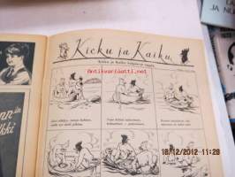 Kotiliesi 1935 nr 10, toukokuu kansi Martta Wendelin (kukkamyyjä torilla) , sis.; Kotitalousmuseo?, Lastenhuoneita, Arabia mainos mallit Aino, Väinö ja Tapio.