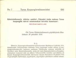 Ehdotus uudeksi &quot;Taksaksi&quot;  laivojen satamamaksusta   1916