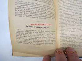 Työväen taskukirja 1925, kuulunut Vilho Sirénille