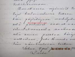 Sukevan Kruununpuisto / Valtion Sukevan sahalaitos - Riita heinänkorjuusta / heinittämisestä - Iisalmen käräjät 1920 riita-asia - erinomainen kartta alueesta