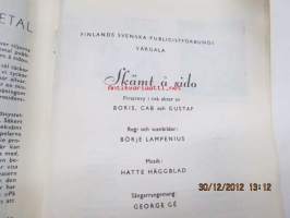Skämt å sido - Revy - Finlands Svenska Publicistförbund Våren 1962 -ohjelma