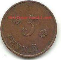 5 penniä  1929