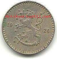 25  penniä  1926