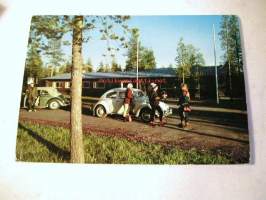 postikortti rovaniemi napapiirin maja