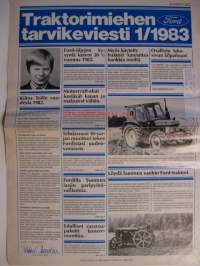 Ford Traktorimiehen tarvikeviesti 1983 / 1 - asiakaslehti